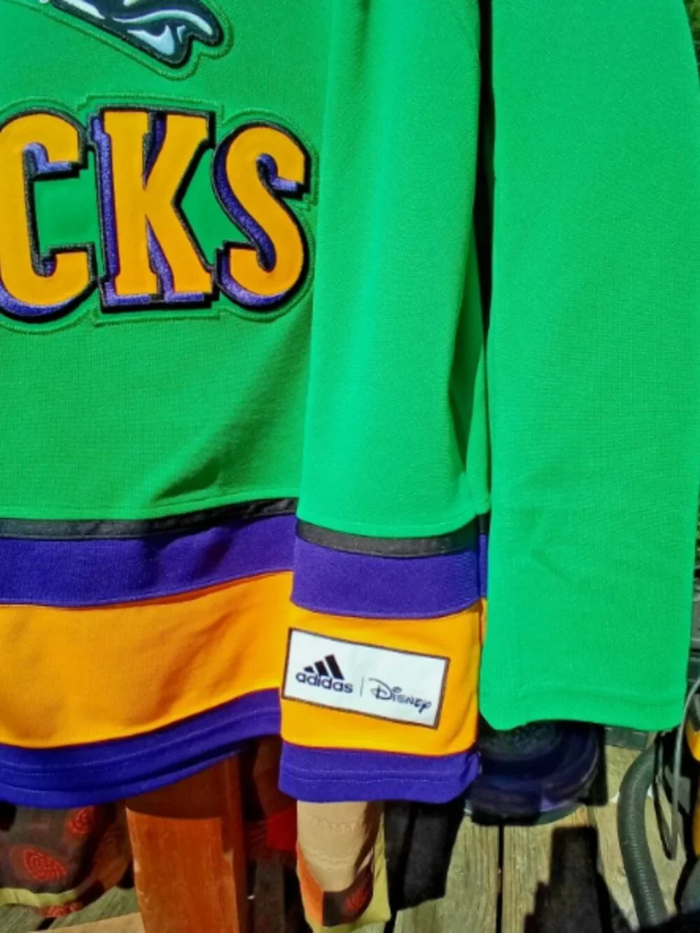 (52)adidas Mighty Ducks Charlie Conway NHL Hockey Jersey